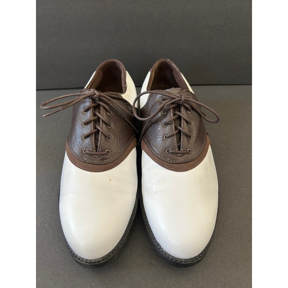 Nike Air Comfort Mens Golf Shoe/Cleat Size Us 8.5 Brown White Waverly Last Style
